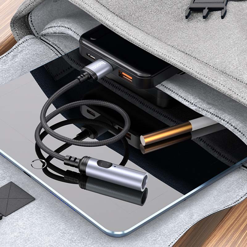 Портативный прикуриватель зажигалка Hoco UA30 USB Херсон - зображення 5