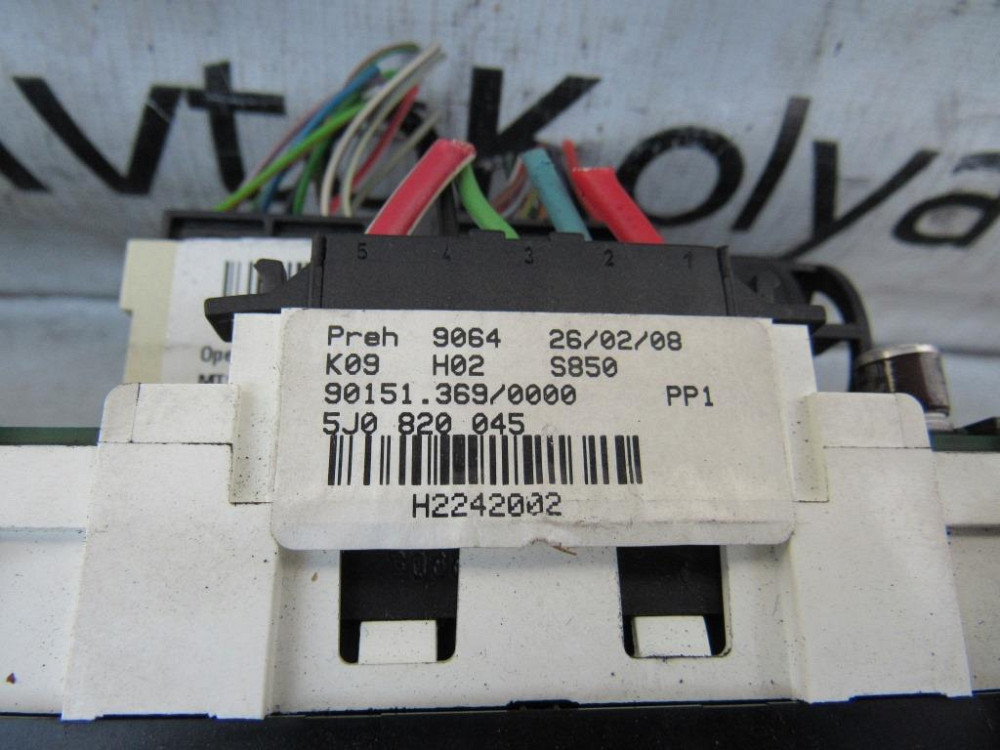 Блок управления печкой AirBag Skoda Fabia II 2007-2014 Ковель - зображення 2