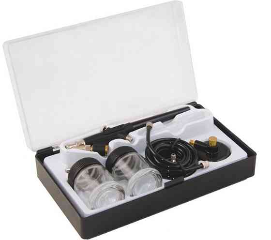 Аэрограф пневматический MASTERTOOL мини с набором аксессуаров 81-8710 Харків