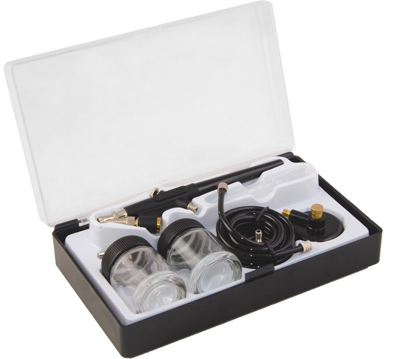 Аэрограф пневматический MASTERTOOL мини с набором аксессуаров 81-8710 Харків - зображення 1