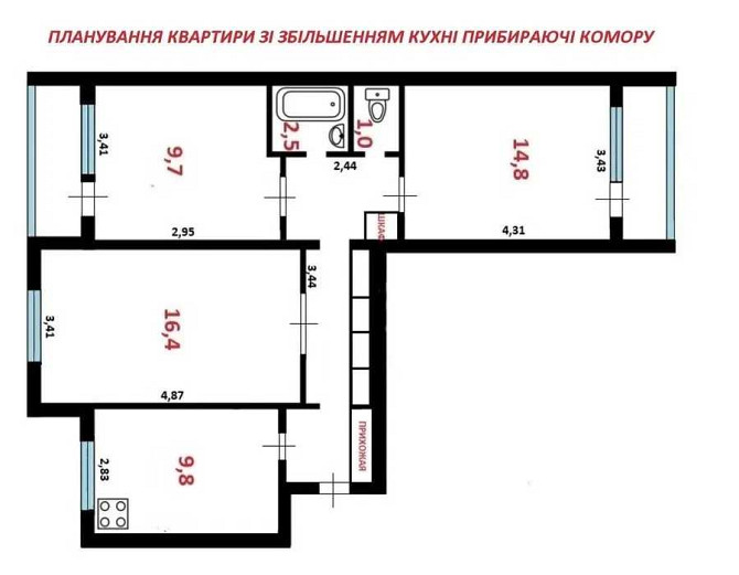 продажа 3-к квартира Киев, Оболонский, 80000 $ Киев - изображение 8