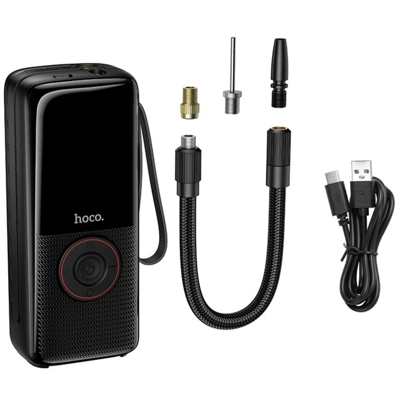 Автомобильный насос Hoco ZP18 Enlighten smart air pump Херсон - зображення 3