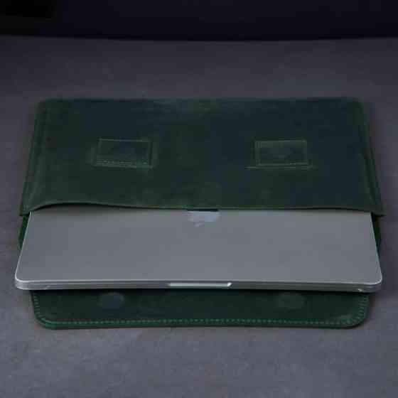 Чехол для ноутбука винтажный Incarne Line MacBook Air 15" 2023-2025 line-green-vintage-air-15 зелены Київ