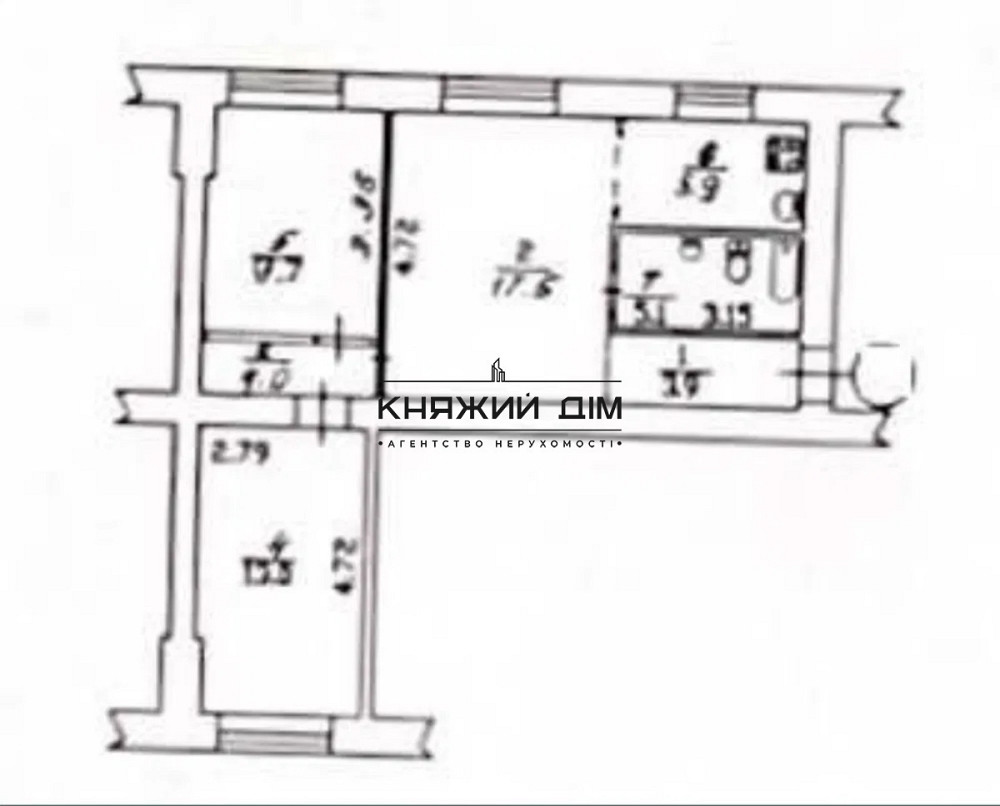 Продаж 3-х кімнатної Новодарницька вулиця,м.Бориспільська Киев - изображение 7