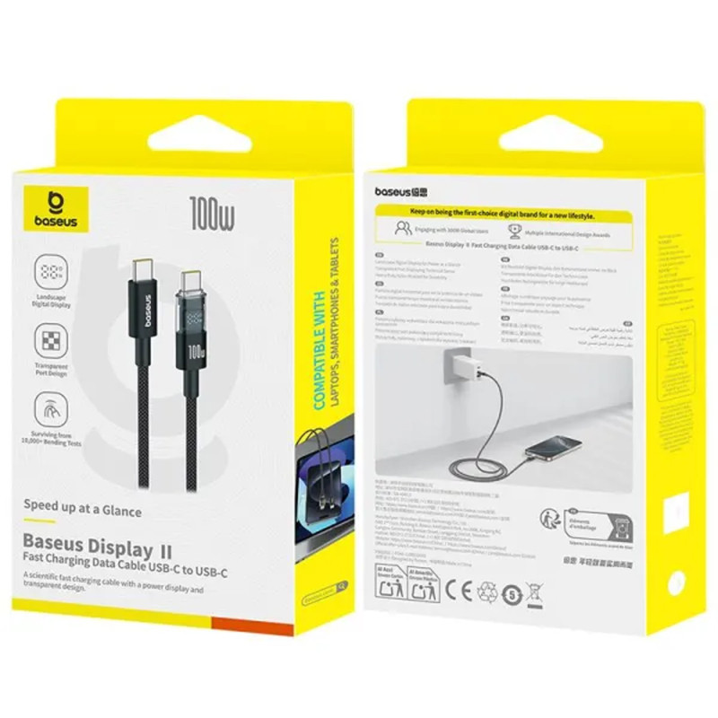 Дата кабель Baseus Display 2 Type-C to Type-C 100W (2m) (P10382702) Херсон - зображення 5