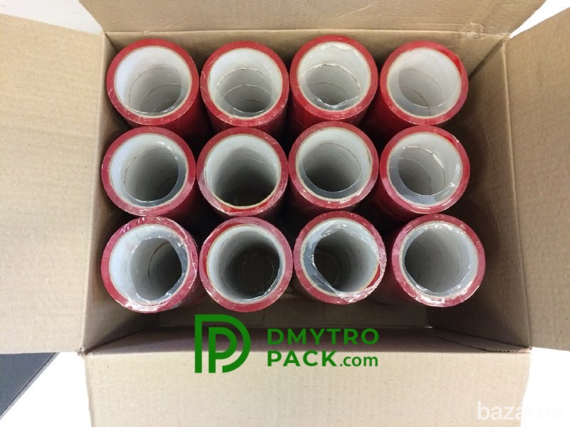 Скотч 6шт красного цвета 50м х 48мм х 40мкм Херсон - изображение 6