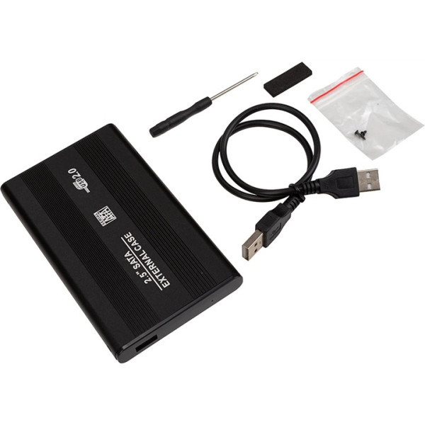 Зовнішня кишеня PowerPlant SATA HDD 2.5 USB 2.0 (HC380039) Black Харків - зображення 3