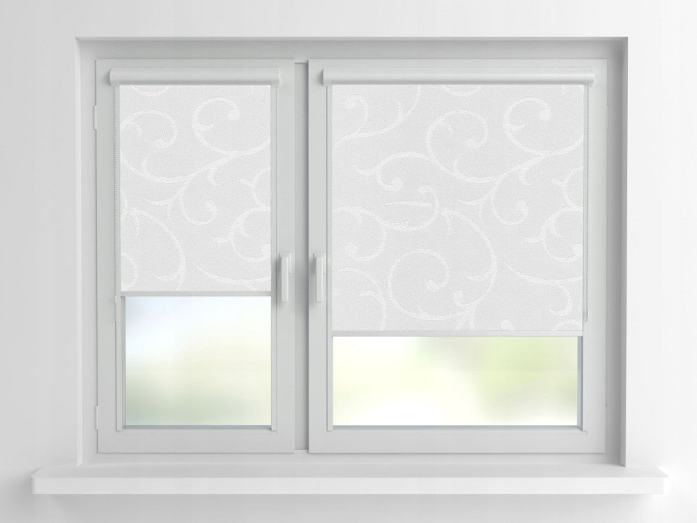 Рулонна штора Rolets Акант 2-2018-1400 140x170 см закритого типу Біла Київ - зображення 1