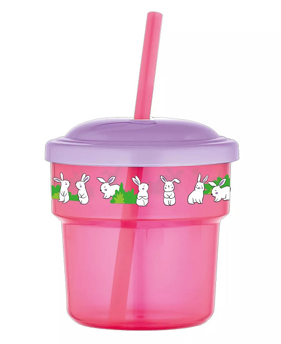 Склянка дитяча Gusto Fizbo GT-G-222049-pink 250 мл рожевий Київ - зображення 1