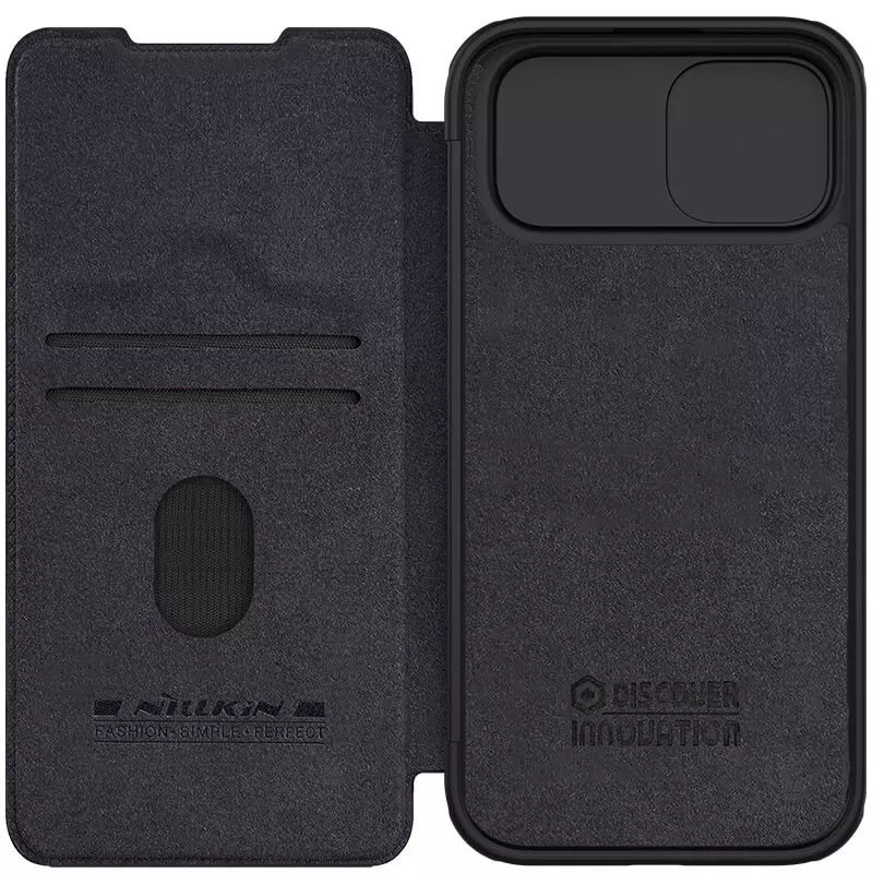 Кожаный чехол-книжка Nillkin Qin Pro Camshield для Apple iPhone 15 (6.1") Херсон - зображення 6