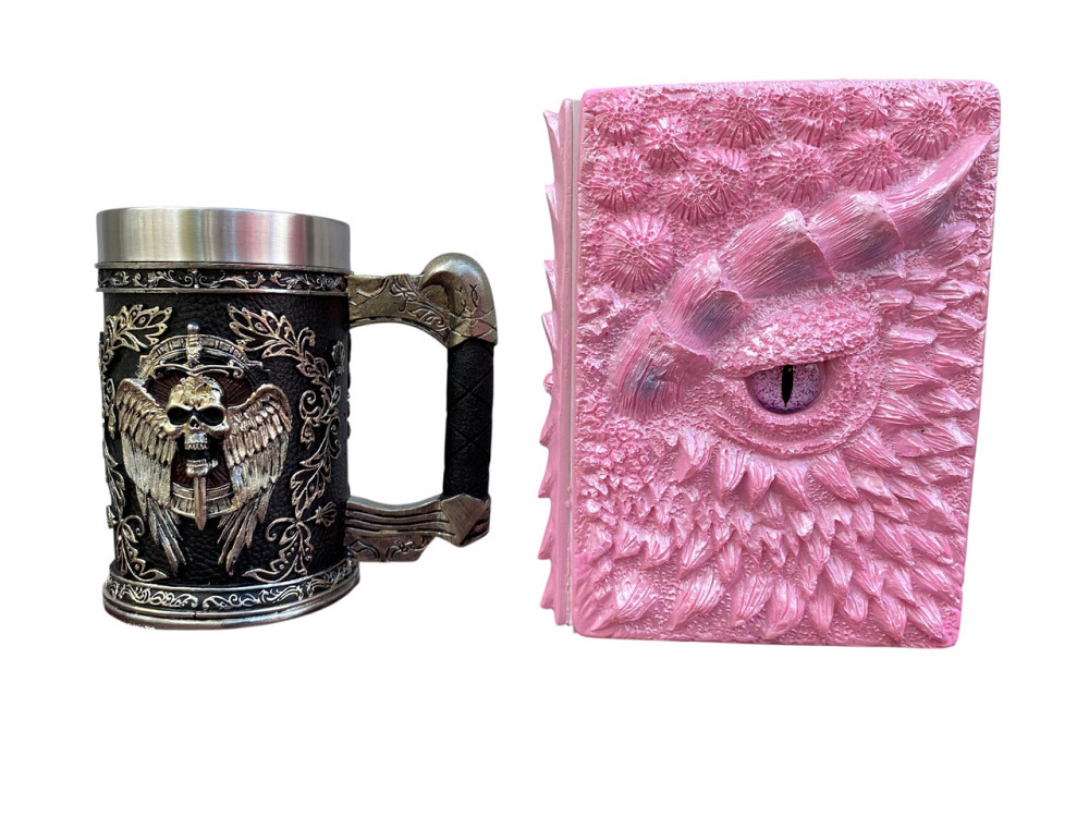 Подарочный набор Кружка 3 Меч в Черепе и Блокнот 3 «Дракон Единорога» Киев - изображение 1