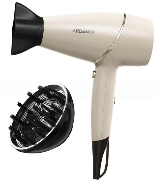 Фен Ardesto Pearl Cream HD-Y701PERL 2100 Вт кремовый Київ - зображення 1