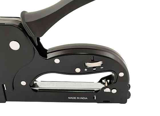 Степлер рессорный MASTERTOOL скоба R53 4-14мм плавная регулировка силы удара, корпус металл 41-0914 Харків