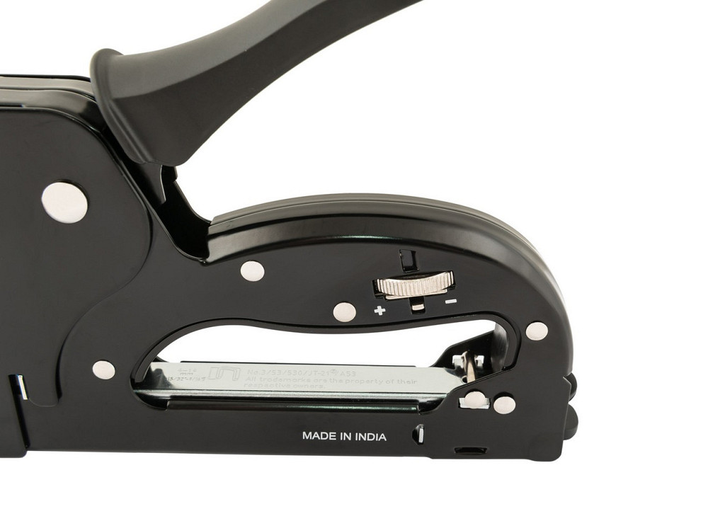 Степлер рессорный MASTERTOOL скоба R53 4-14мм плавная регулировка силы удара, корпус металл 41-0914 Харків - зображення 3