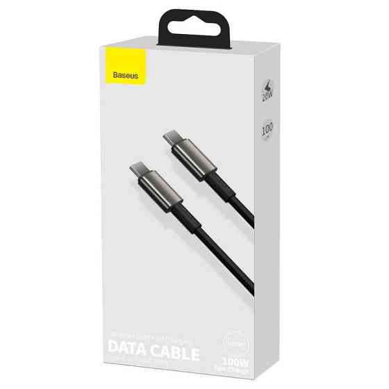 Дата кабель Baseus Tungsten Gold Type-C to Type-C Cable 100W (1m) (CATWJ-01) Херсон