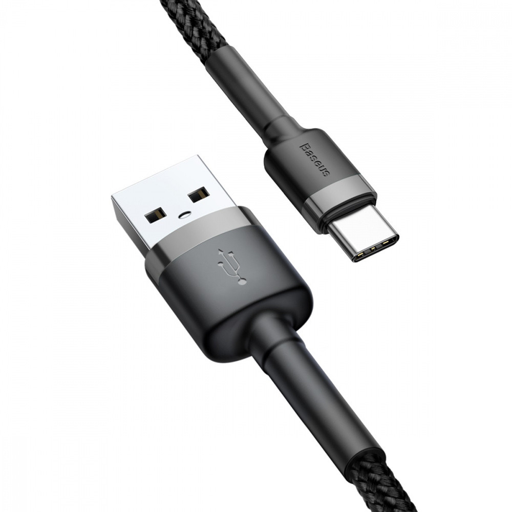 Дата кабель Baseus Cafule Type-C Cable 2A (3m) (CATKLF-U) Херсон - зображення 2