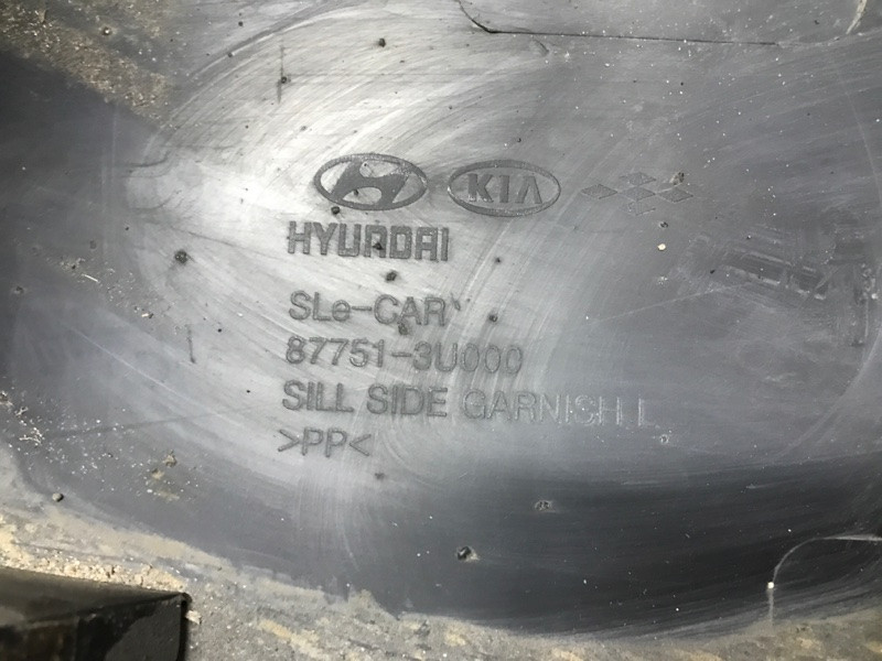 Накладка порога внешняя левая Kia Sportage SL 1.7 DIESEL D4FD 2010 (б/у) Київ - зображення 8