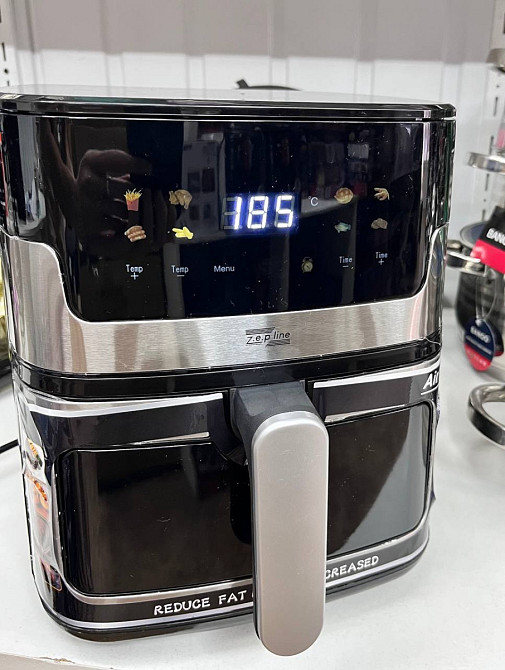 Аэрогриль мультипечь Zepline ZP-215 8 л 3500 Вт черный Київ - зображення 8