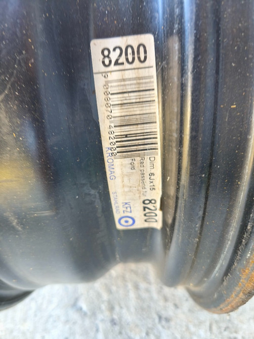 Диск колесный металлический R15 Ford Fusion 2002-2012 Ковель - зображення 4