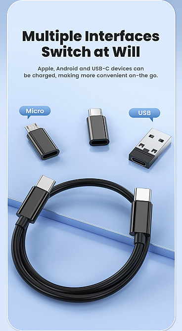 Toocki PD60W Универсальный органайзер 5 в 1 для смартфона ноутбука Мукачеве - зображення 5