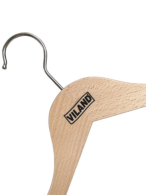 Вешалка буковая для костюмов, рубашек и юбок, 44,0 х 1,2 см, VILAND 73001 Київ - зображення 1