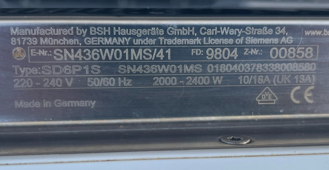 2019рік Посудомийна машина Siemens посудомойка Made In Germany 60х82см Бережани - зображення 4