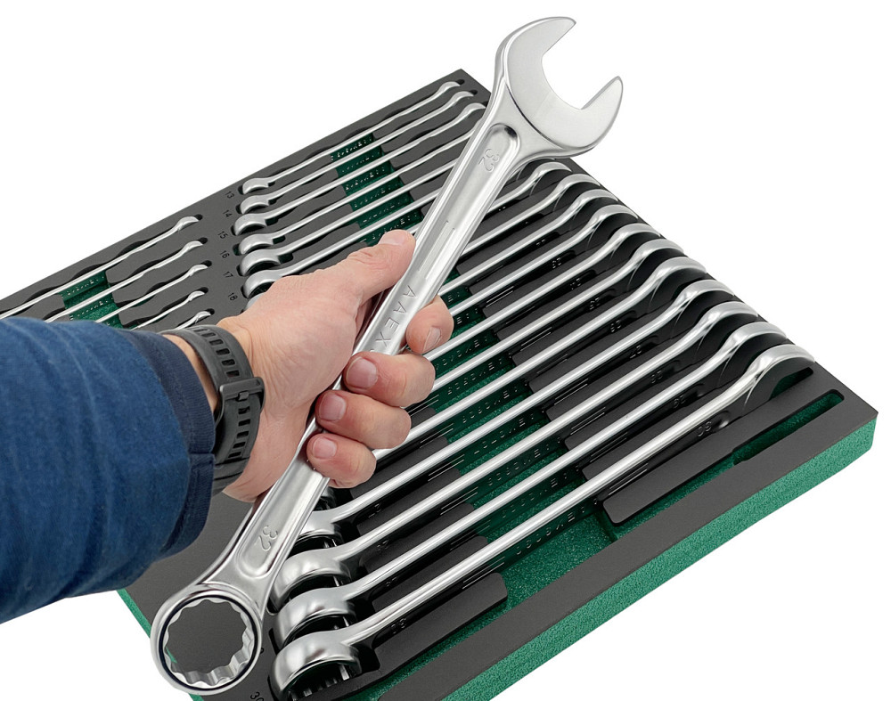 Набор ключей комбинированных 26 шт 6-32 в ложементе TOPTUL GVC2604 Харків - зображення 6