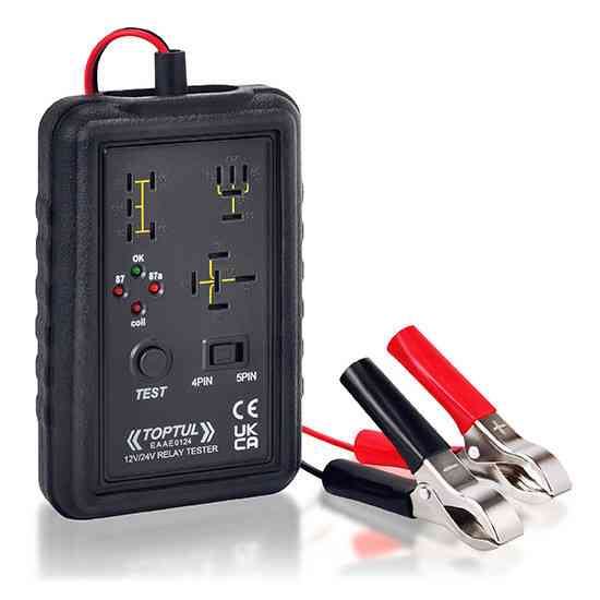 Тестер автомобильных реле 12V / 24V, 4-pin / 5-pin  TOPTUL EAAE0124 Харків