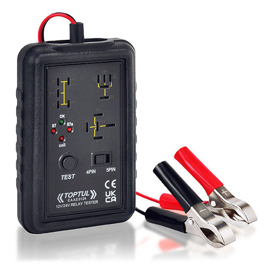 Тестер автомобильных реле 12V / 24V, 4-pin / 5-pin  TOPTUL EAAE0124 Харків - зображення 1