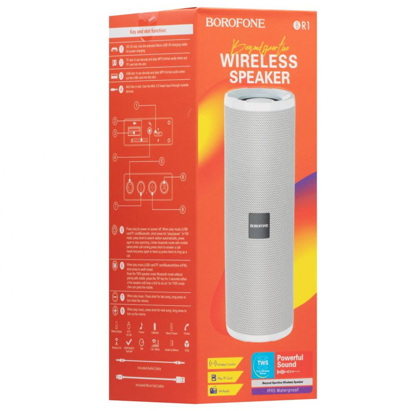 Bluetooth Колонка Borofone BR1 Херсон - изображение 4