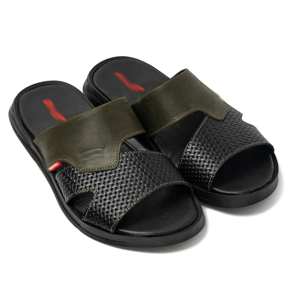 Мужские кожаные  летние шлепанцы-сланцы Київ - зображення 2