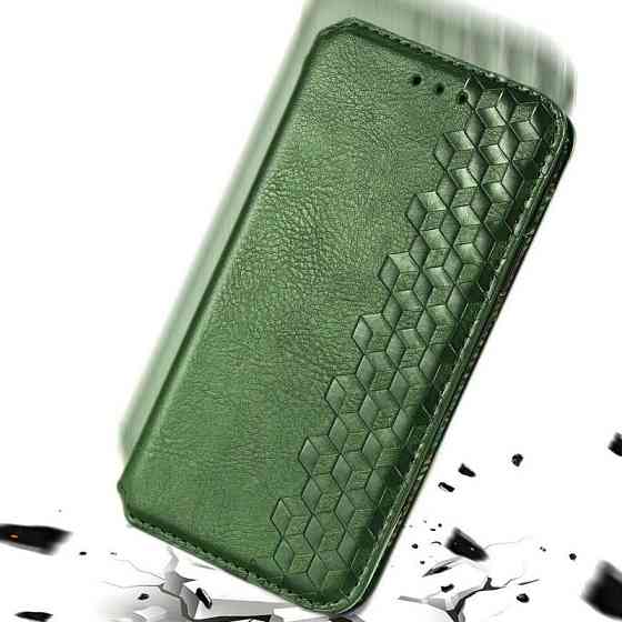 Кожаный чехол-книжка GETMAN Cubic (PU) для Samsung Galaxy A12 / M12 Херсон