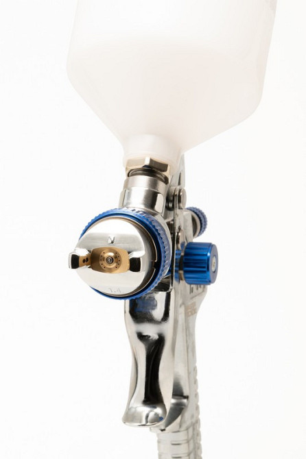 Краскопульт пневматический MASTERTOOL HVLP GLAZE ВПЛБ 600 мл Ø 1,4 мм круглый/плоский факел 150-220  Харків - зображення 2