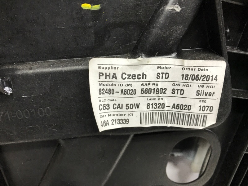 Стеклоподъемник передний правый Hyundai I30 2011-2017 82481-A6000 (Арт. 50111) Київ - зображення 4