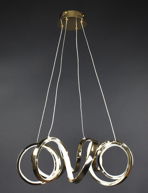 Люстра стельова LED MJ74-500-gd Золото 30-180х55х55 см. Київ - зображення 1