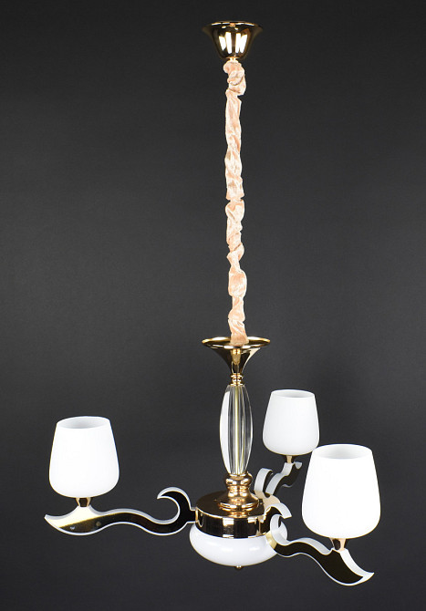 Люстра стельова LED з пультом 86517/3-gd Золото 50-100х62х62 см. Київ - зображення 1