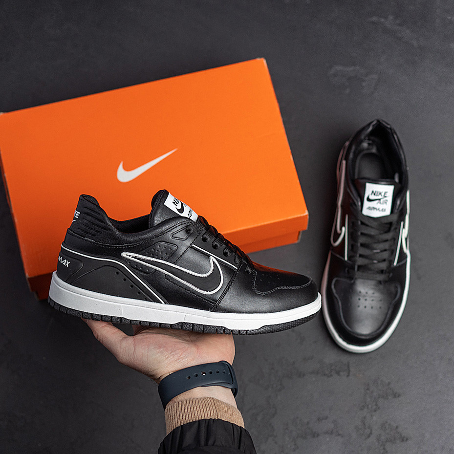 Подростковые кожаные кроссовки Air Max Київ - зображення 8