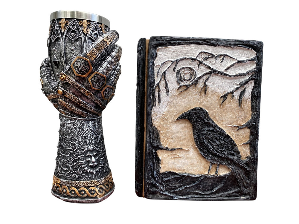 Подарочный набор Бокал 3 Рука с Левом и Блокнот 3 «Тень Ворона» Київ - зображення 1