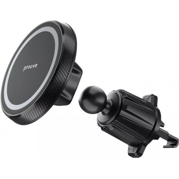 Автомобільний тримач Proove Carbon Magnetic Air Outlet Car Mount Magnetic Ring Black (CHCM00000001)  Харьков - изображение 4