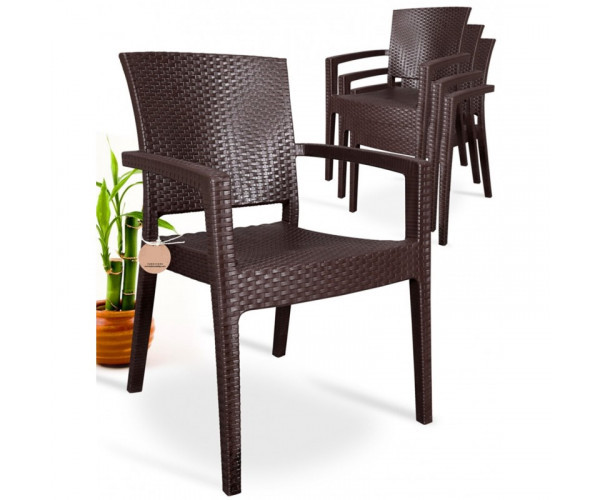 Стілець Вікі пластиковий ротанг Днепр - изображение 2