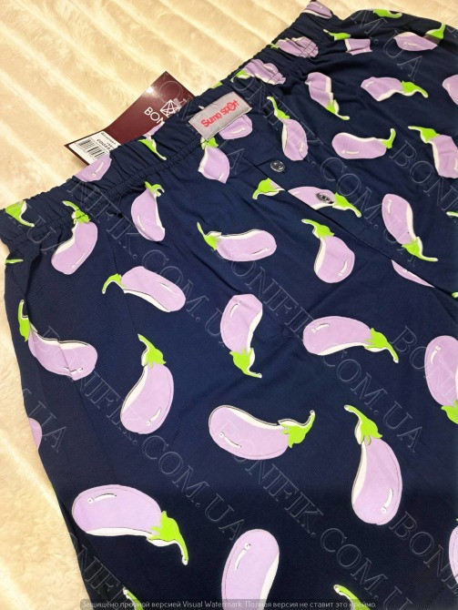 Мужские синие семейные трусы больших размеров с рисунком (арт. МБ 000352) Кривий Ріг - зображення 2