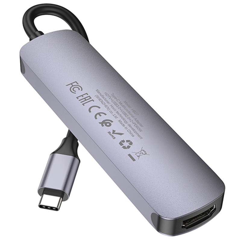 Переходник HUB Hoco HB27 10-Port (Type-C to HDTV+USB3.0+PD+2xUSB2.0) Херсон - изображение 3