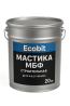 Жаростійка каучуко-бутилінольна мастика МБФ Ecobit ГОСТ 30693-2000 20 кг Дніпро