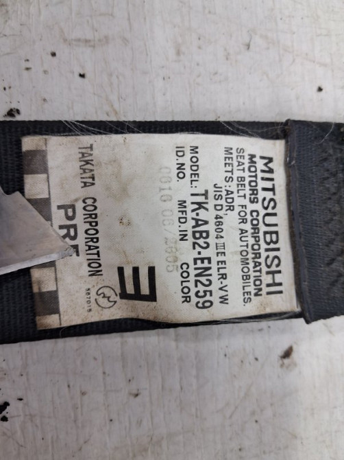 Ремень безопасности передний правый Mitsubishi Outlander CU 2.4 БЕНЗИН 4G69 2003 (б/у) Киев - изображение 4