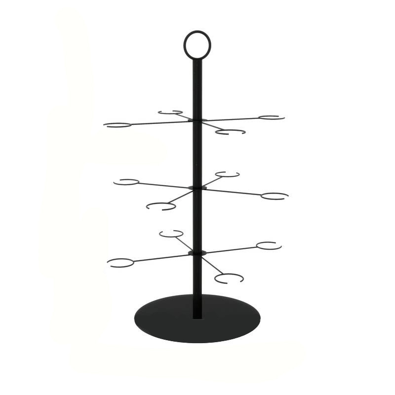 Подставка для коктейльного дерева Leeseph на 12 бокалов черная MV045а Одеса - зображення 3