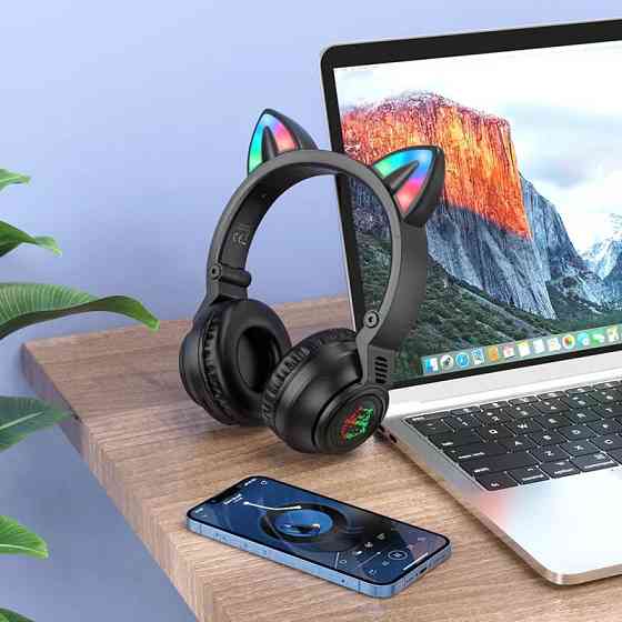 Уценка Накладные беспроводные наушники BOROFONE BO18 Cat ear Херсон