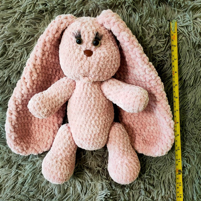 Зайчик Зайка м'яка іграшка в'язана ручна робота подарунок сувенір Нововолынск - изображение 4