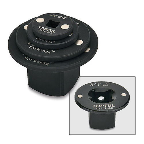 Набор магнитных переходников 1/4"-1" 4ед. TOPTUL GAAR0404 Харків - зображення 1