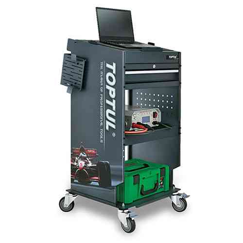 Тележка автодиагноста 1 секция, 2 открытые полки TOPTUL TCMD0103 Харьков