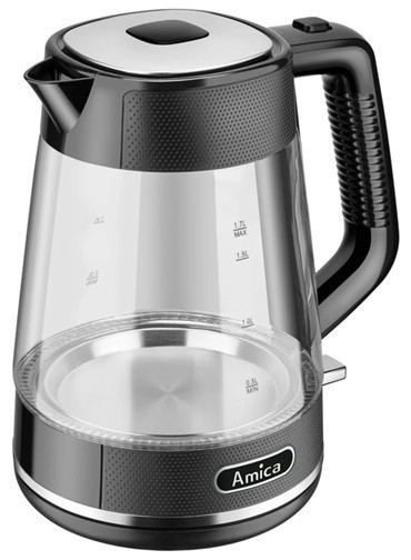 Электрочайник Amica KF 4050G 1.7 л черный Київ - зображення 2